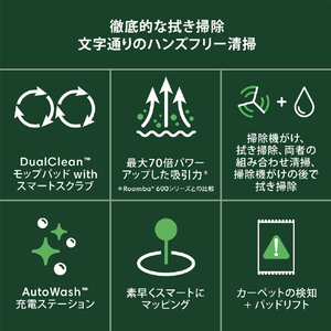 iRobot Roomba Plus 405 Combo ロボット + AutoWash 充電ステーション ブラック G185060-イメージ2