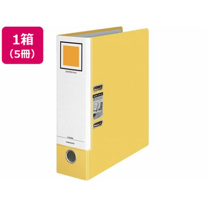 コクヨ レバッチファイル A4 とじ厚68 黄 5冊 1箱(5冊) F835349-ﾌ-AL200Y-イメージ1