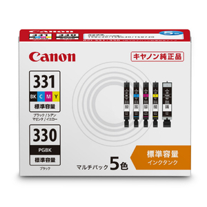 キヤノン インクタンク マルチパック 5色 BCI-331+330/5MP BCI3313305MP-イメージ1