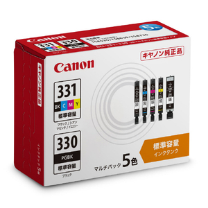 キヤノン インクタンク マルチパック 5色 BCI-331+330/5MP BCI3313305MP-イメージ2