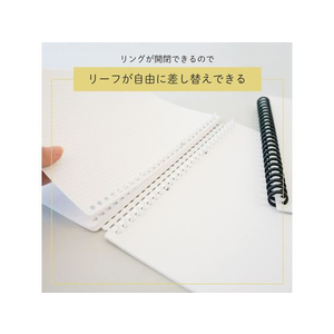 カール事務器 ルーズリング 14mm ホワイト 50本入 FCU5723-LR-30145-W-イメージ5