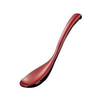 関東プラスチック工業 メラミン チリレンゲ M-590 黒内朱 FC747LP-5654330