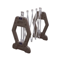 安全興業/現場用簡易アルミゲート AZゲート茶 反射なし FC301XB-4367172