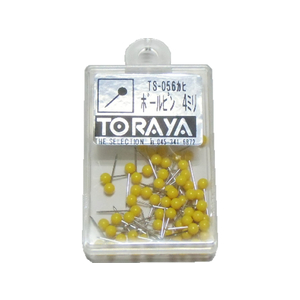 トラヤ マップピン 単色 黄 50本 F730573-TS-056ﾋﾝYE-イメージ1