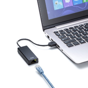 サンワサプライ USB3．2-LAN変換アダプタ(2．5Gbps対応) USB-CVLAN5BK-イメージ4