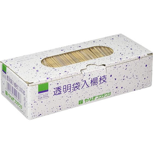 やなぎプロダクツ 楊枝透明袋入 1000本 J-037 FC229SL-379125-イメージ1