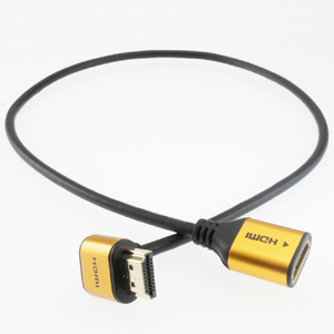 ホーリック HDMI延長ケーブル L型270度(15cm) ゴールド HLFM015-584GD-イメージ5
