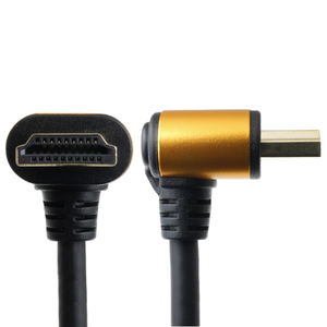 ホーリック HDMI延長ケーブル L型270度(15cm) ゴールド HLFM015-584GD-イメージ6