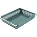 トラスコ中山 スタックトレーハンドル付 A4浅型 グレー FC735KR-2073032