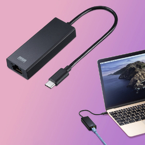 サンワサプライ USB3．2Type-C-LAN変換アダプタ(2．5Gbps対応) USB-CVLAN6BK-イメージ9