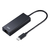 サンワサプライ USB3．2Type-C-LAN変換アダプタ(2．5Gbps対応) USB-CVLAN6BK-イメージ1