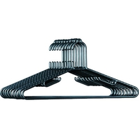 アイリスオーヤマ IRIS/227185 BAUハンガー 10P BAU-4310 ブラックBAU-4310 FC915XD-4755723