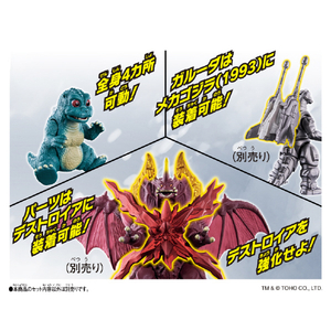 バンダイ ゴジバースト リトルゴジラ&ガルーダ&キングデストロイアパーツ リトルゴジラ＆ガルーダ＆キングデストロイアパーツ Gﾊﾞ-ｽﾄLｺﾞｼﾞﾗｶﾞﾙ-ﾀﾞﾃﾞｽﾄﾛｲｱ-イメージ5