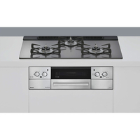リンナイ システムキッチン用ガスビルトインコンロ(天然ガス用) Lisse サテンシルバー RXE71W42J4RSTW-13A