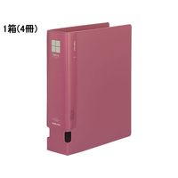 コクヨ チューブファイルPP片開き A4タテ とじ厚60mm ピンク 4冊 1箱(4冊) F833723-ﾌ-F660NP