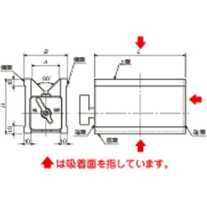 カネテック マグネットV形ホルダ 4508～506012573 FC268CK-3364470-イメージ3