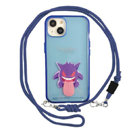 グルマンディーズ iPhone 14/13用ストラップ付耐衝撃ケース IIIIFIT LOOP ポケットモンスター ゲンガー POKE-805B