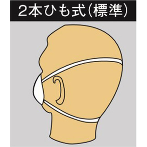 エスコ [DS1] マスク(防塵・防臭/排気弁付/10枚) FCJ383M-EA800MM-2-イメージ3