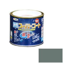 アサヒペン 水性スーパーコート 1／5L ライトグレー FC369NS-イメージ1