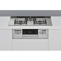 リンナイ 【都市ガス用】システムキッチン用ガスビルトインコンロ(幅75cm) Mytone シルキーシルバー RX71W35T2DGAW-13A