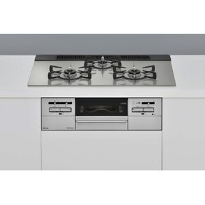 リンナイ 【都市ガス用】システムキッチン用ガスビルトインコンロ(幅75cm) Mytone シルキーシルバー RX71W35T2DGAW-13A-イメージ1