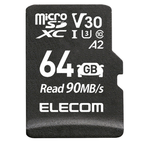エレコム ドライブレコーダー用 microSDXCメモリーカード(64GB) ブラック MF-DRMR064GU13-イメージ1