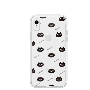 abbi FRIENDS iPhone XR用ネコマンジュウクリアケース イタズラネコパターン ABF14587I61-イメージ1
