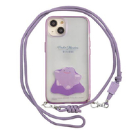 グルマンディーズ iPhone 14/13用ストラップ付耐衝撃ケース IIIIFIT LOOP ポケットモンスター メタモン POKE-805C