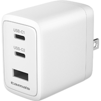 多摩電子工業 PD45W コンセントチャージャー C×2+A ホワイト TSAP164UC2W