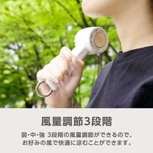 e angle ひんやりハンディファン ホワイト ANGV-FAP04-A-WH-イメージ2
