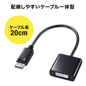 サンワサプライ DisplayPort-DVI変換アダプタ AD-DPDV04-イメージ3