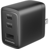 多摩電子工業 PD45W コンセントチャージャー C×2+A ブラック TSAP164UC2K