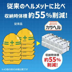 アーテック 折りたたみ防災ヘルメット カサヘル 35588-イメージ6