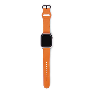 EGARDEN Apple Watch 49/46/45/44/42mm用バンド GENUINE LEATHER STRAP オレンジ EGD20588AW-イメージ2