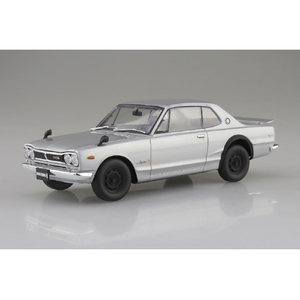 アオシマ 1/24 KPGC10 スカイラインHT 2000GT-R 1970 シルバー スナップカー No.1-SI 01SIｽｶｲﾗｲﾝHT2000GTRｼﾙﾊﾞ--イメージ1