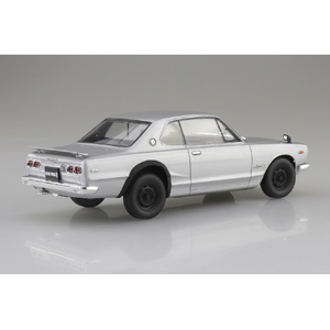 アオシマ 1/24 KPGC10 スカイラインHT 2000GT-R 1970 シルバー スナップカー No.1-SI 01SIｽｶｲﾗｲﾝHT2000GTRｼﾙﾊﾞ--イメージ2