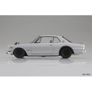 アオシマ 1/24 KPGC10 スカイラインHT 2000GT-R 1970 シルバー スナップカー No.1-SI 01SIｽｶｲﾗｲﾝHT2000GTRｼﾙﾊﾞ--イメージ4