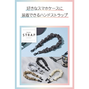 エレコム ハンドストラップシュシュ/カジュアル チャコールグレー P-STHSCOGY-イメージ3