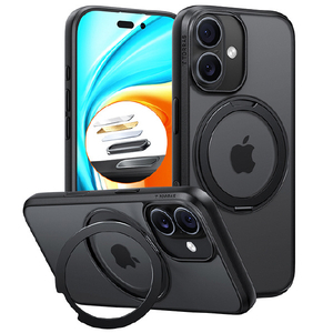 TORRAS iPhone17用複合素材PC+TPUケース TORRAS OSTAND PRO ブラック X00FX2919-イメージ2