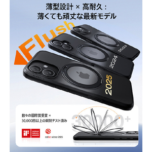 TORRAS iPhone17用複合素材PC+TPUケース TORRAS OSTAND PRO ブラック X00FX2919-イメージ5