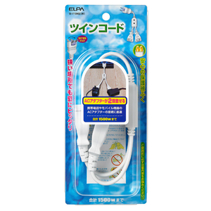 エルパ 2分配コード ホワイト W-Y19NB(W)-イメージ2