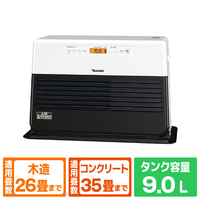 ダイニチ 10．0kW 9．0Lタンク 石油ファンヒーター ダイニチブルーヒーター （WK)ホワイトブラック FZ-104-WK