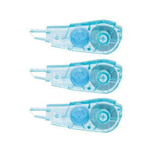 プラス 修正テープ ホワイパーPT交換テープ 3個パック 5mm ブルー F114197-48731 WH645R3P-イメージ1