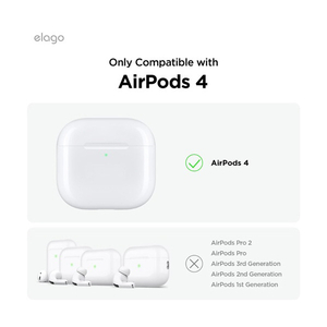 elago AirPods 4用ダストガｰド ダークグレー EL_AP4DGBSDS_DG-イメージ2