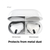 elago AirPods 4用ダストガｰド ダークグレー EL_AP4DGBSDS_DG-イメージ3
