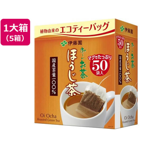 伊藤園 お～いお茶 エコティーバッグ ほうじ茶 50袋×5箱 FC851SU-イメージ1