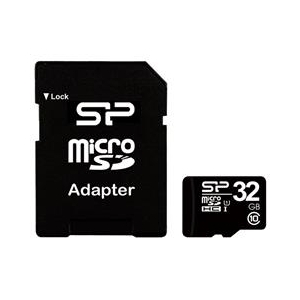 シリコンパワー 高速microSDHCメモリーカード(Class 10・32GB) SP032GBSTH010V10-SP-イメージ1
