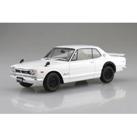 アオシマ KPGC10 スカイラインHT 2000GT-R 1971 ホワイト スナップカー No.1-WH 01WHｽｶｲﾗｲﾝHT2000GTRﾎﾜｲﾄ