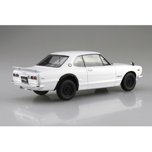 アオシマ KPGC10 スカイラインHT 2000GT-R 1971 ホワイト スナップカー No.1-WH 01WHｽｶｲﾗｲﾝHT2000GTRﾎﾜｲﾄ-イメージ2