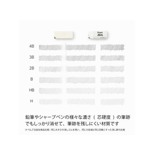 ぺんてる Ain 消しゴム くっつくタイプ 大3個 FC399MV-XZEAC103-イメージ4